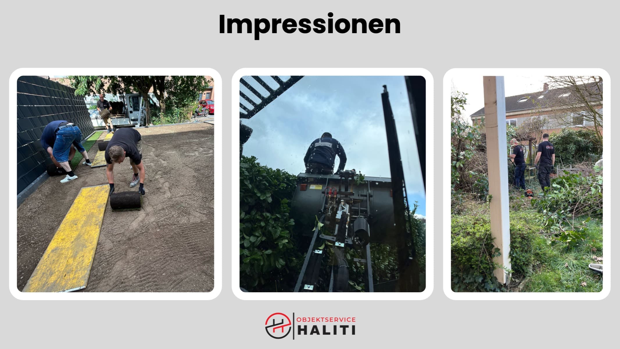 Gartenarbeiten Impressionen haliti Objektservice Weeze Kevelaer Niederrhein