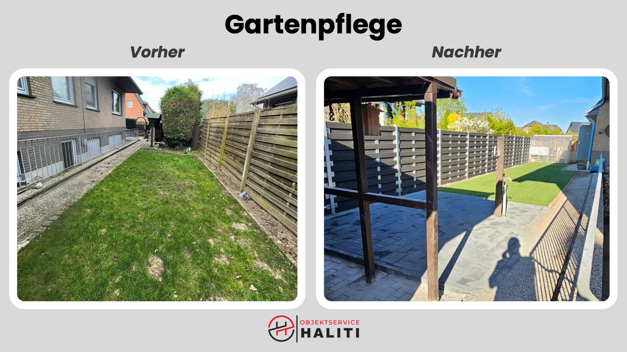 Rasen- und Grünarbeiten haliti Objektservice Kevelaer – Hecke, Pflaster, Zaun